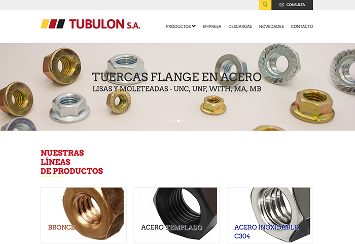 Sitio web de Tubulón