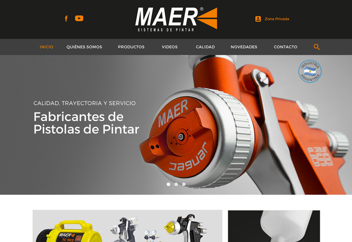 Sitio web de Maer