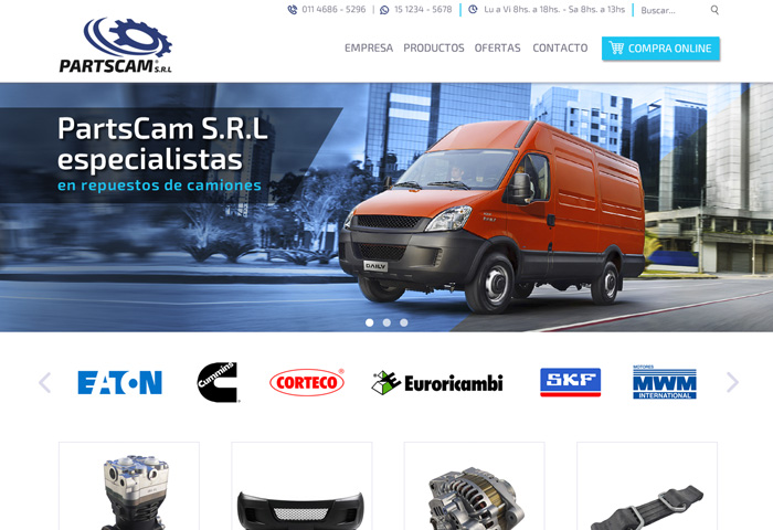 Sitio web de Partscam